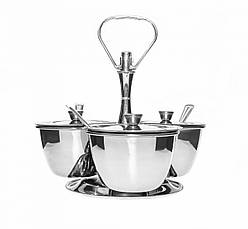 Сервірувальна підставка на стіл з ручкою 3 соусника