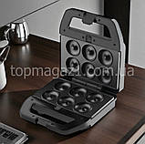 Багатофункціональний мультимейкер 8в1 BITEK 1800 Вт з насадкою для пончиків печива і вафель електричний, фото 2