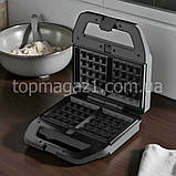 Багатофункціональний мультимейкер 8в1 BITEK 1800 Вт з насадкою для пончиків печива і вафель електричний, фото 5