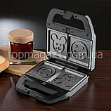 Багатофункціональний мультимейкер 8в1 BITEK 1800 Вт з насадкою для пончиків печива і вафель електричний, фото 7