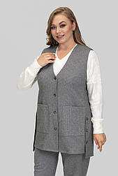 Жилет Людміла 2 сірий 50 (102594)