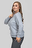 Светр Меліса сірий 54 (102603) 58, фото 3
