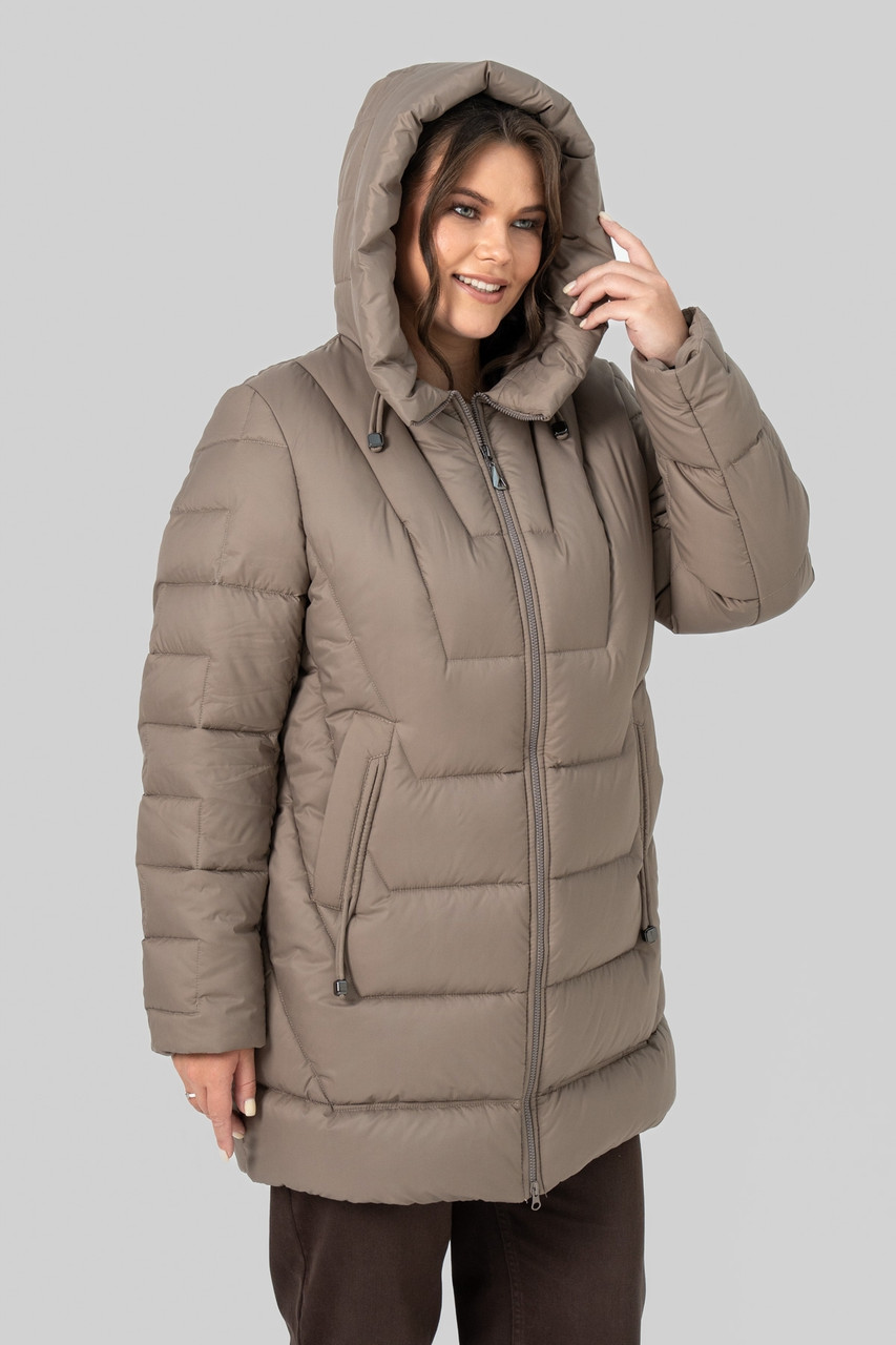 Пуховик Софія капучино 50 (102591), фото 1