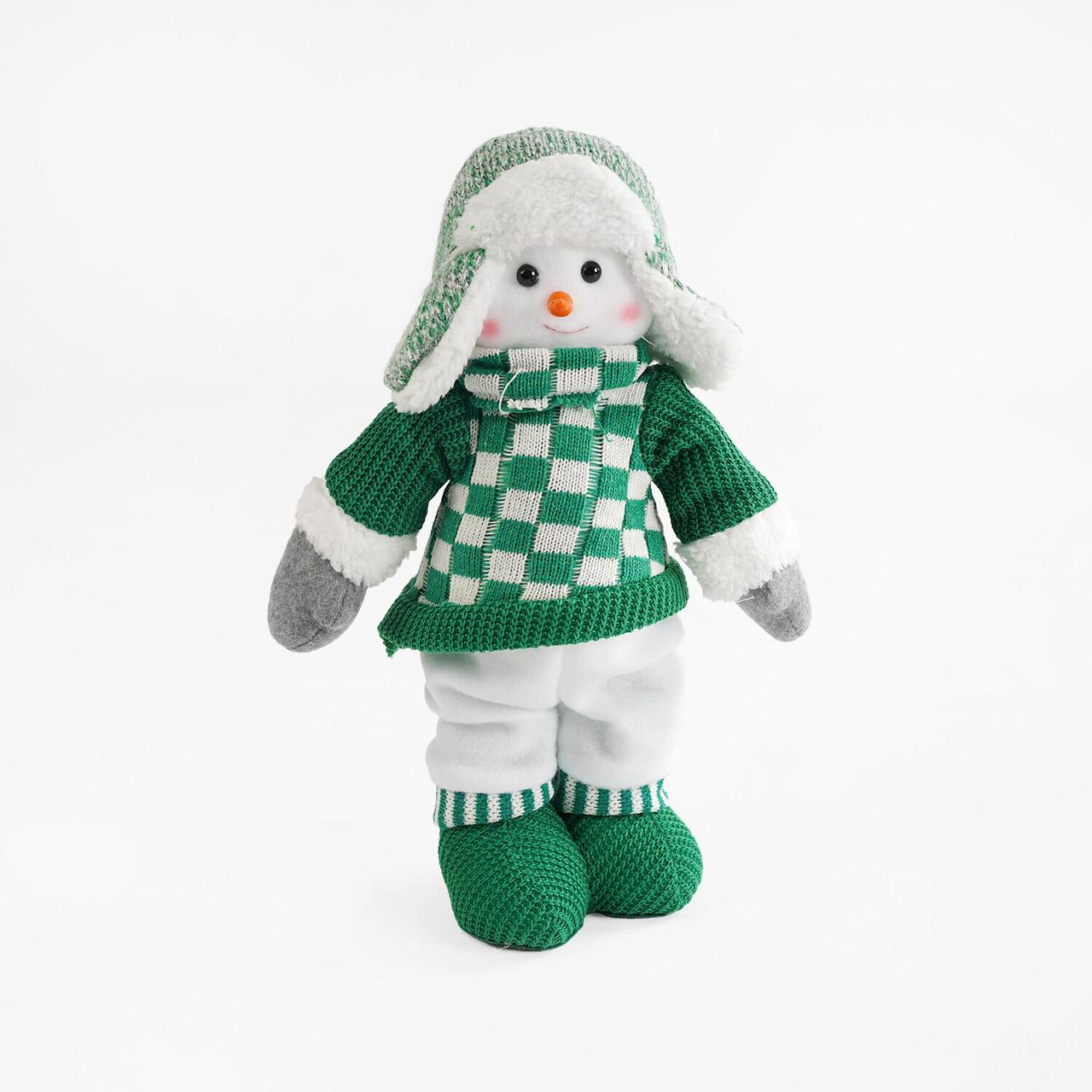 Новорічна декоративна іграшка Сніговик висота 30 см, фото 1