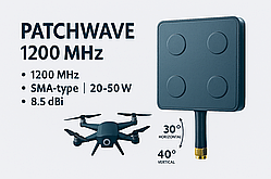 [Патч-антена] 1200 MHz [8,5 dBi, 20W, SMA-type]
