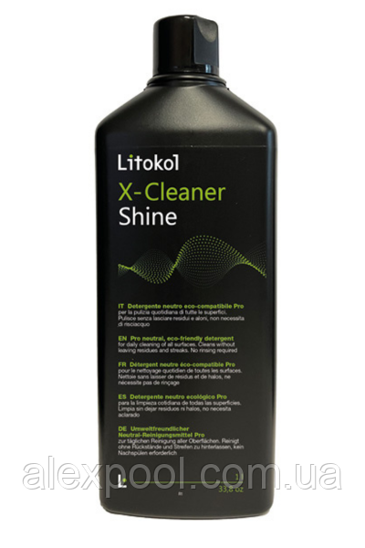 Litokol LITOSHINE EVO / X-Cleaner Shine 1 л - нейтральний миючий засіб на водній основі