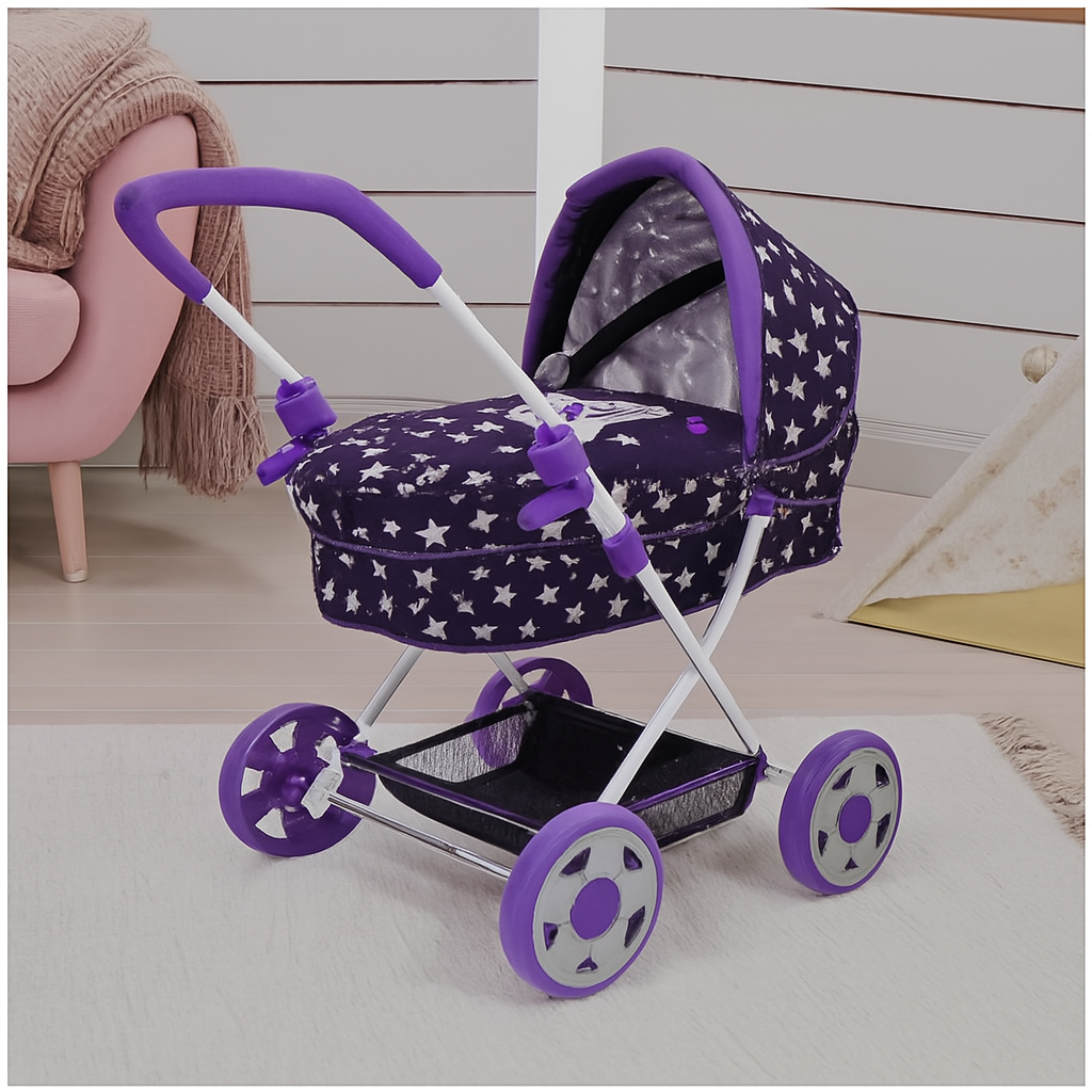 Класичний візок для ляльок «Зоряне небо», фото 1
