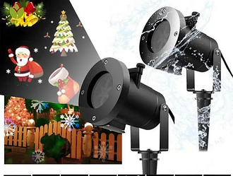 Вуличний проєктор Outdoor Projector Light XL-718 5 слайдів, захист від вологи IP65, LED