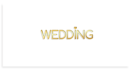 Конверт для грошей "Wedding" (золото на білому)