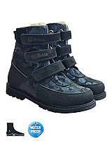 Дитячі ортопедичні зимові черевики на шерсті для дівчинки, натуральна шкіра, розмір 27, фото 2