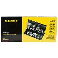 Набір метричних мітчиків для нарізання різьби 32 предмети, Набір мітки і плашки для слюсаря Набір плашок