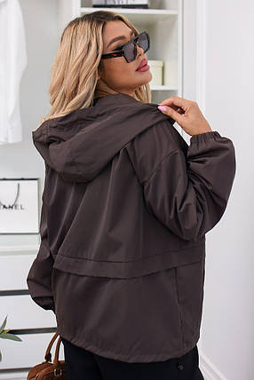 Куртка-вітровка великого розміру батал Розміри: 48-50, 52-54, 56-58, 60-62, фото 2