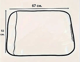 Защитные Накладки для Передних Сидений Авто 🔥 2 шт 🔥 Прозрачные - Универсальные - Плотные 🔥 Размер 67х52 см ❤️, фото 2