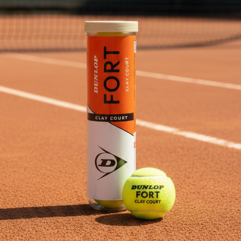 М’ячі для тенісу Dunlop Fort Clay Court 4B | для ґрунтових кортів, фото 1