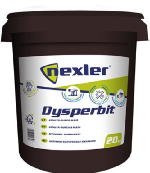Диспербіт / Dysperbit - бітумно-каучукова гідроізоляція на водній основі (уп. 20 кг)