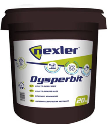 Диспербіт / Dysperbit - бітумно-каучукова гідроізоляція на водній основі (уп. 20 кг), фото 1