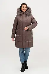 Жіночий зимовий пуховик, розміри 50 - 62