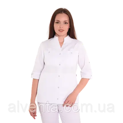 Медична куртка Небраска 3/4 Біла, фото 1