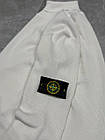 Чоловіча водолазка Stone Island біла з патчем Светр під горло Стон Айленд базовий гольф з горлом хлопцю, фото 5