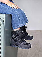 Дитячі ортопедичні шкіряні демісезонні черевики на липучках на флісі на хлопчика 34 р, фото 8