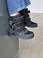 Дитячі ортопедичні демісезонні черевики на липучках на флісі на хлопчика 33 р, фото 6