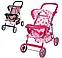 Яскрава кукольна дитяча коляска Melogo «Полуничка», фото 2