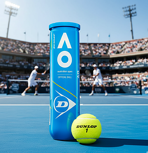 М’ячі для тенісу Dunlop Australian Open 4B | Офіційний м’яч турніру