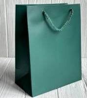 Пакет 23 х 18 х 10 см_зелений, фото 2