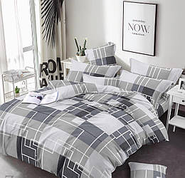 Евро розмір постільна білизна бязь «Абстракція сіра»