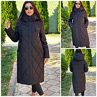 Зимове жіноче пальто Пуховик р.46/48 Матова плащівка Фабрика Caroles