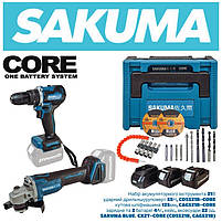 Набір акумуляторного інструменту Sakuma BLUE CX2T (CD5521B, CAG521B), фото 8