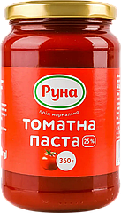 Томатна паста 25% Руна 360 грамів скляна банка