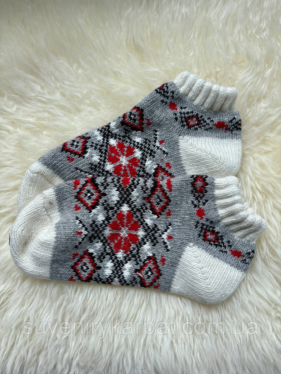 Шкарпетки жіночі, короткі овеча вовна, фото 1