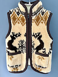 Жилет з овечої вовни дитячий
