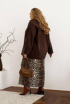 Жіноче пальто-бомбер з кашеміру великого розміру батал Розміри: 46-48, 50-52, 54-56, 58-60, 62-64, 66-68, фото 4