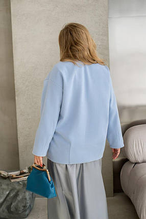 Жіноче пальто-бомбер з кашеміру великого розміру батал Розміри: 46-48, 50-52, 54-56, 58-60, 62-64, 66-68, фото 2