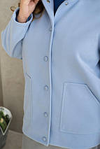 Жіноче пальто-бомбер з кашеміру великого розміру батал Розміри: 46-48, 50-52, 54-56, 58-60, 62-64, 66-68, фото 4