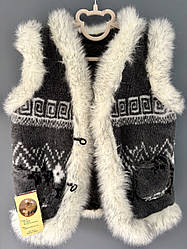 Жилет з овечої шерсті дитячий