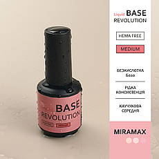 MIRAMAX LIQUID BASE MEDIUM HEMA FREE, 15 мл, Рідка база середньої жорсткості безкислотна