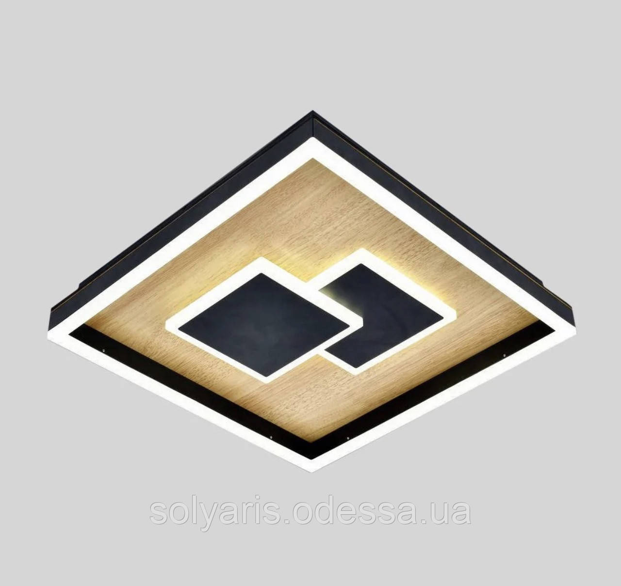 Світлодіодна стельова люстра 40см 100ват  з пультом керування 2216102-400, фото 1