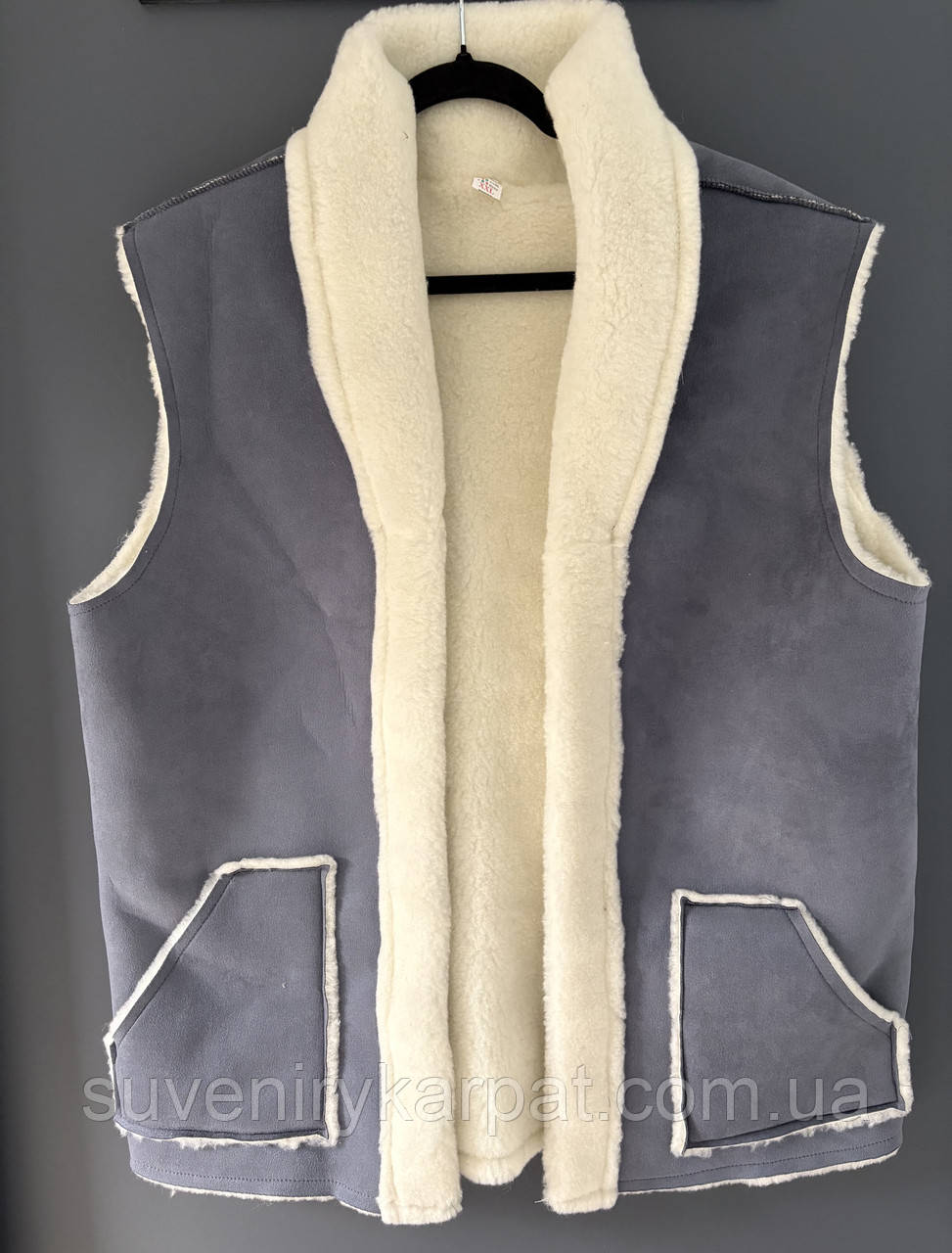 Жилет замшевий XХЛ, фото 1