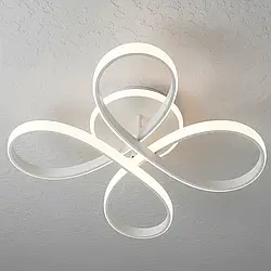 Стельова LED люстра 40см  112W пульт д/у 3000-6000К біла 2216124