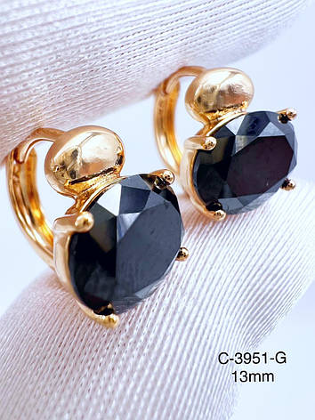 Сережки Xuping позолота, фото 1