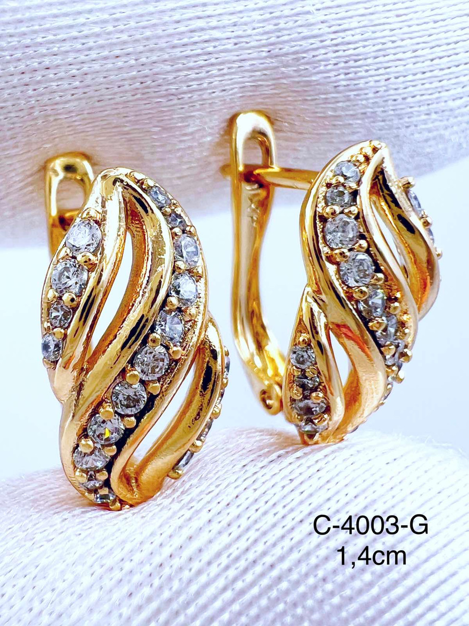 Сережки Xuping позолота