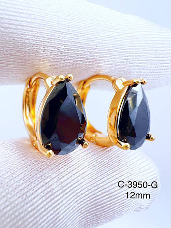 Сережки Xuping позолота, фото 1