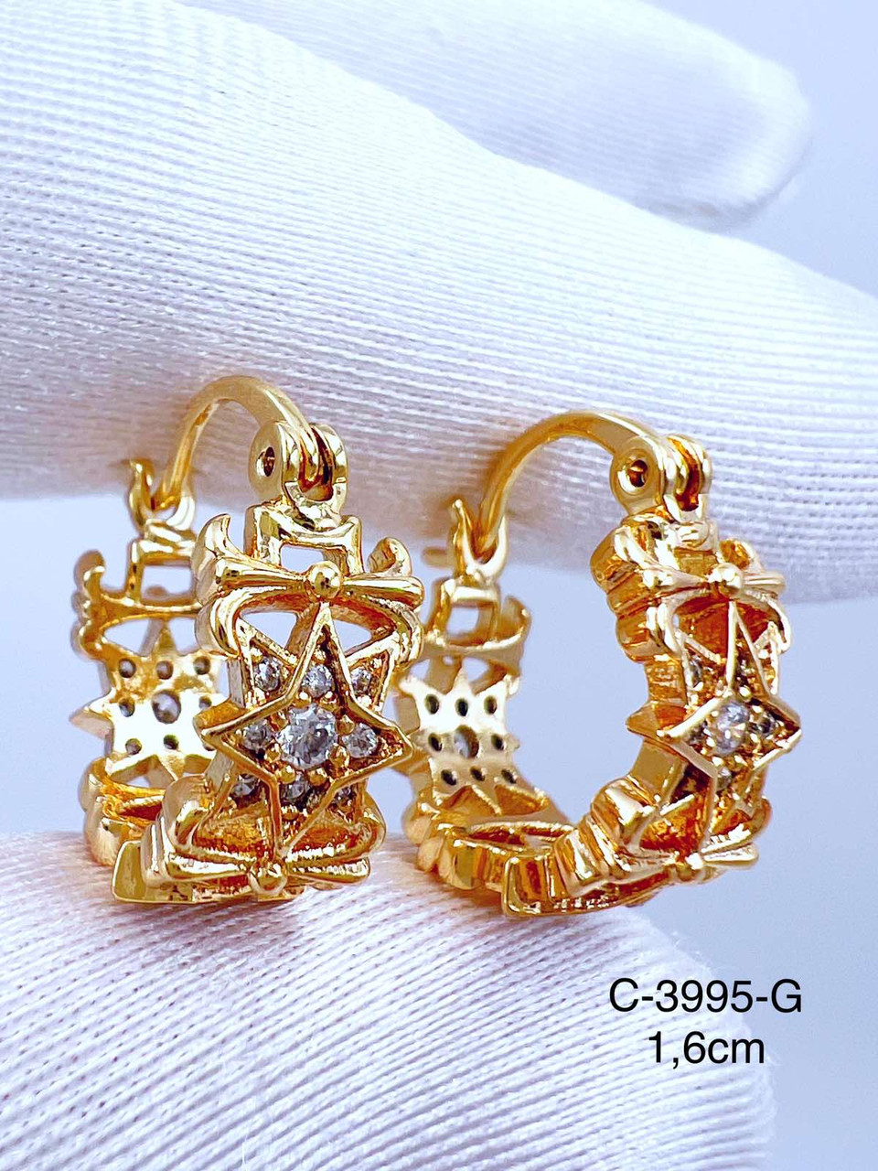 Сережки Xuping позолота