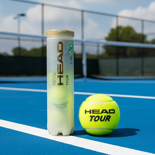 Тенісні м’ячі Head Tour All Court 4 шт | Преміум м’ячі для будь-яких кортів покращена видимість
