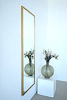Настінне дзеркало на повний зріст в рамі 165*60 золотисте