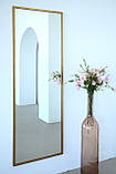 Настінне дзеркало на повний зріст в рамі 170*60 золотисте, фото 2