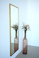 Настінне дзеркало на повний зріст в рамі 170*60 золотисте